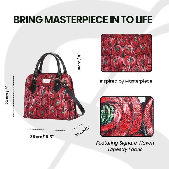 1702 Tapestry Hand Shoulder Bag Cross Body Purses Handbag Satchel Bag In main image 4